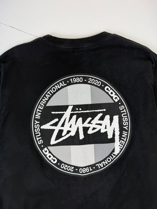 Stussy x Comme Des Garcons Dot L/S Tee Black (USED) | Vitnage Clothing Store Canada