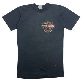 Vintage Harley Davidson American Legend Cancun Tee Black