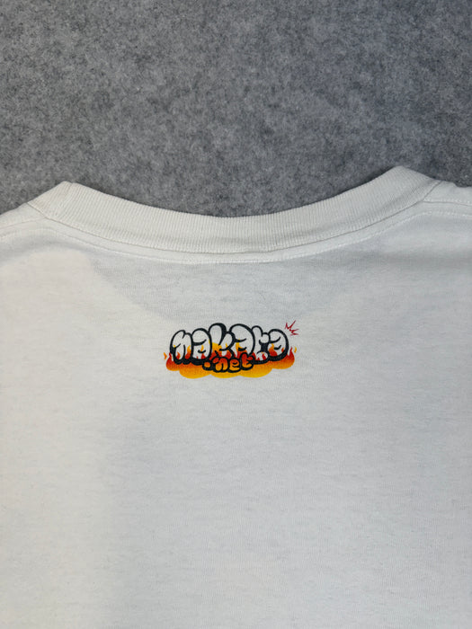 Vintage BAPE x Hidetoshi Nakata Tee White (USED) | Vitnage Clothing Store Canada