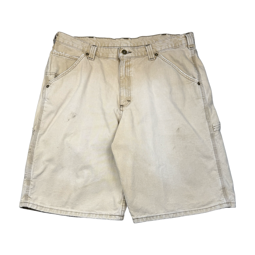 Vintage Lee Dungarees Carpenter Shorts Beige