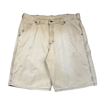 Vintage Lee Dungarees Carpenter Shorts Beige