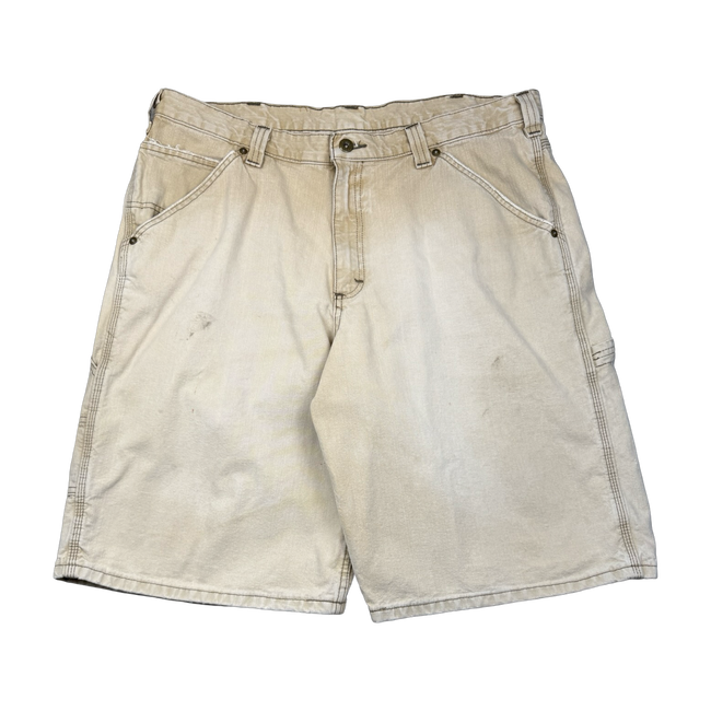 Vintage Lee Dungarees Carpenter Shorts Beige