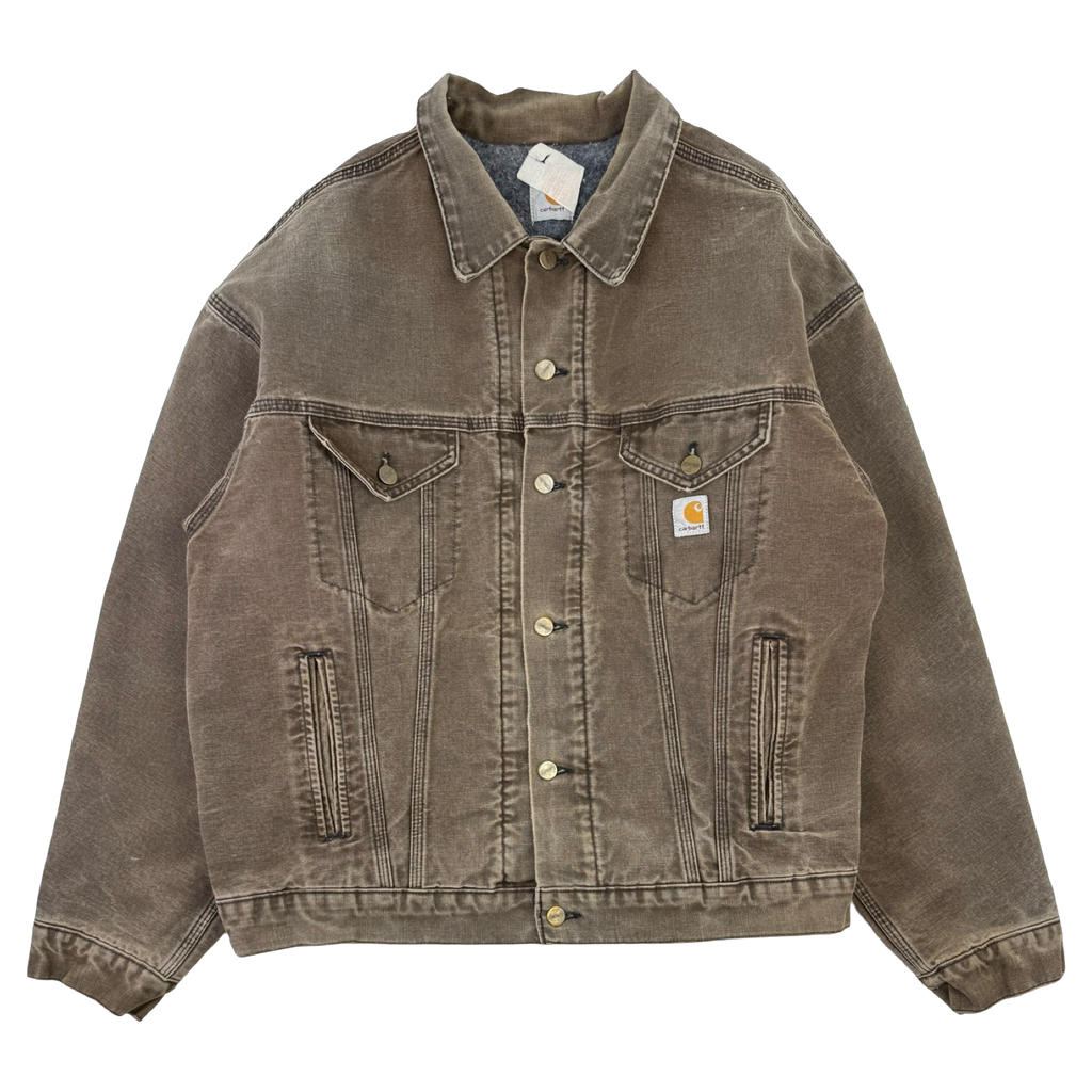 Vintage 90’s Carhartt Trucker Jacket Brown