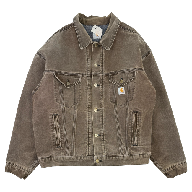 Vintage 90’s Carhartt Trucker Jacket Brown