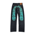 Evisu Lot 2000 No. 3 Daicock Blue Denim Pants