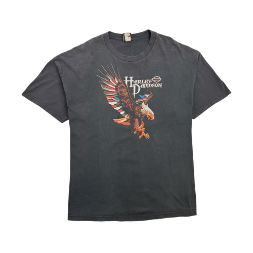 Vintage Smoky Mountain Outpost Harley Davidson Tee Black | Vintage Clothing Store Canada