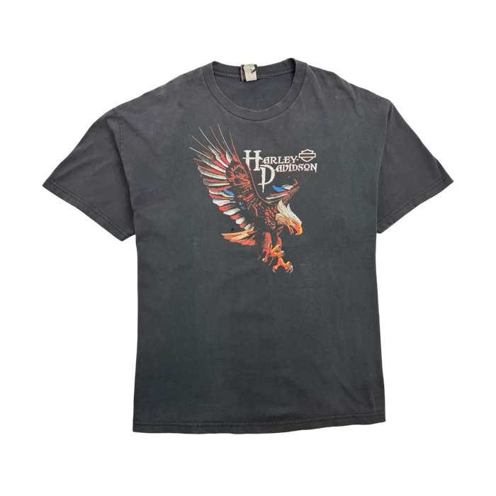 Vintage Smoky Mountain Outpost Harley Davidson Tee Black | Vitnage Clothing Store Canada