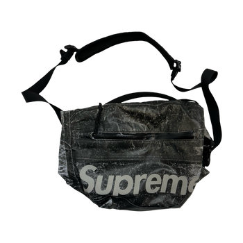 Supreme Waterproof Reflective Speckled Shoulder Bag Black FW20 (USED)