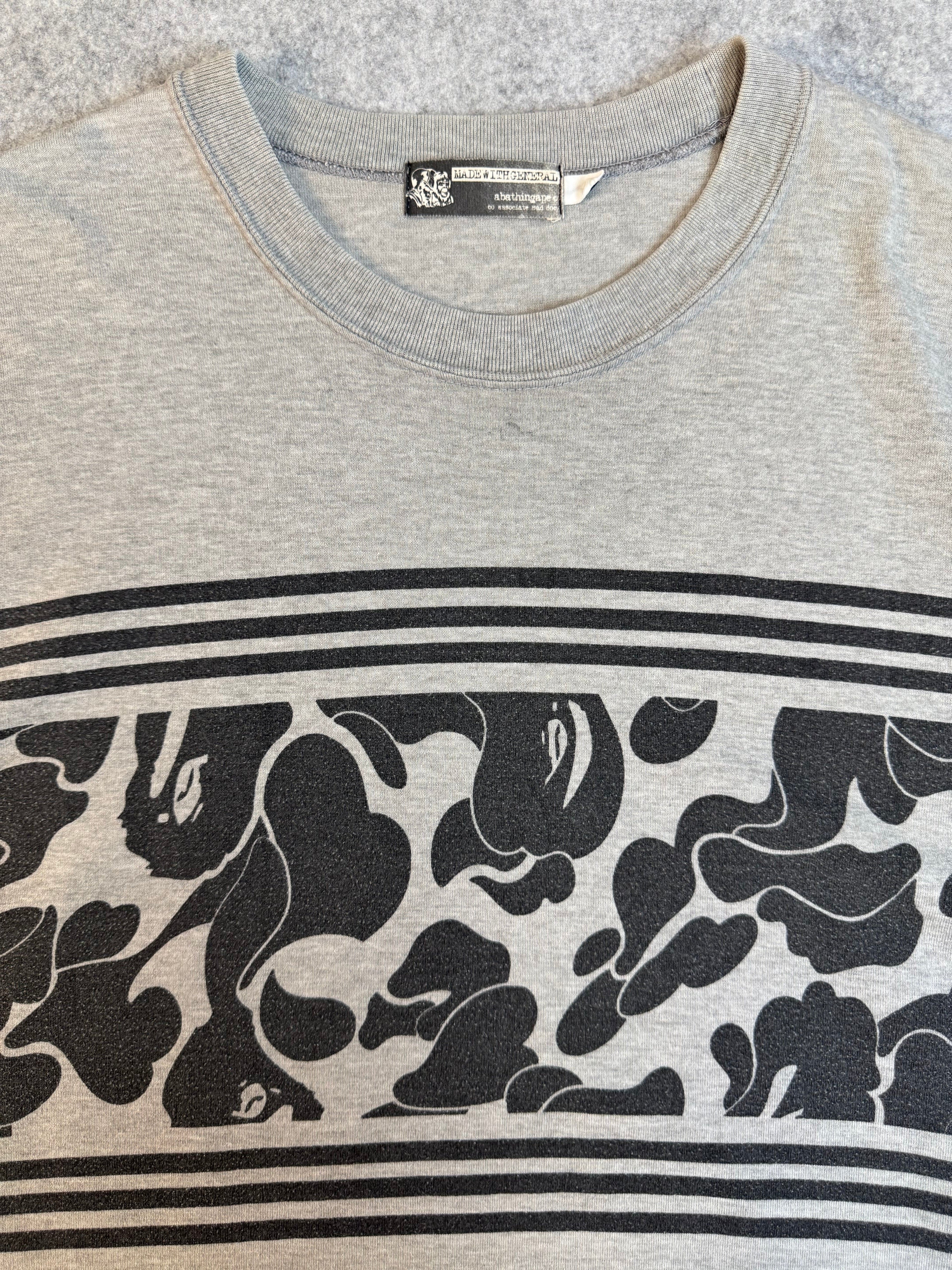2000s Bape Made with General Wraparound Tee Camo/Grey (USED)