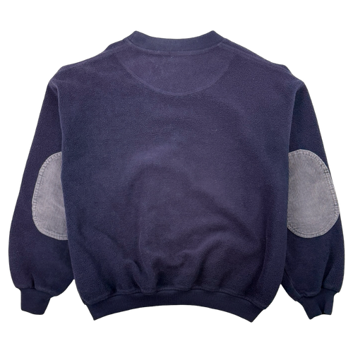 Vintage Burberry Fleece Cardigan Navy | Vintage Clothing Store Canada