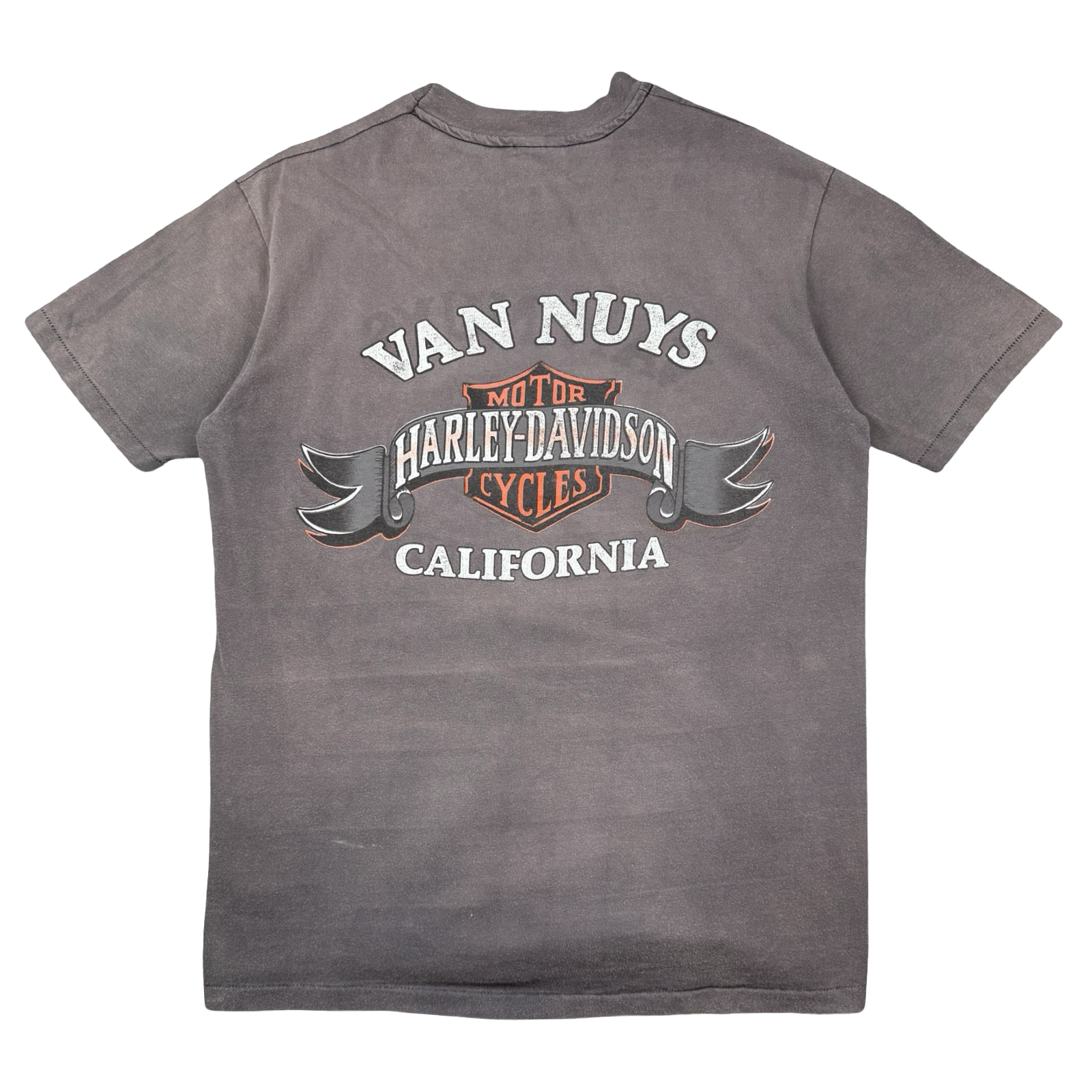 Vintage Harley Davidson National MDA Poker Run Sun Faded Tee