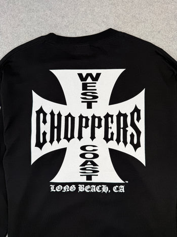 Vintage West Coast Choppers Cross Sleeve L/S Tee Black