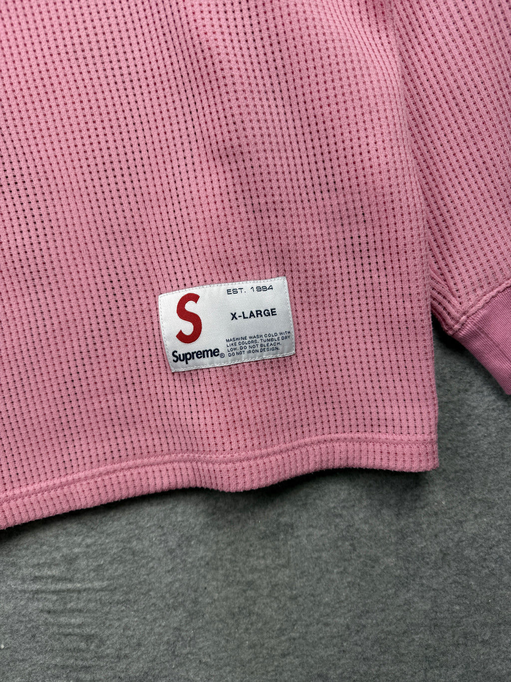 Supreme Polartec Mesh L/S Football Top Pink (USED)