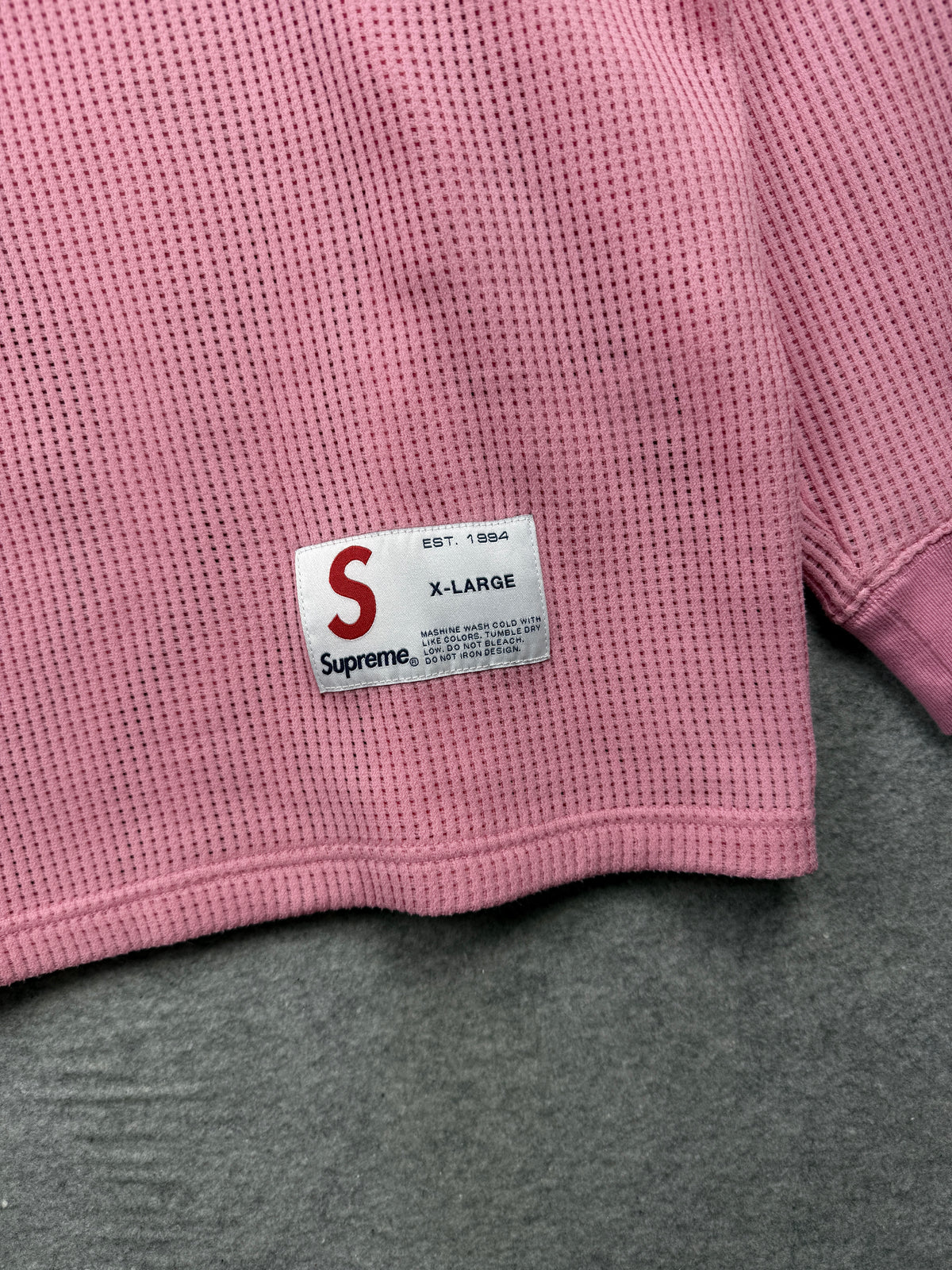 Supreme Polartec Mesh L/S Football Top Pink (USED)