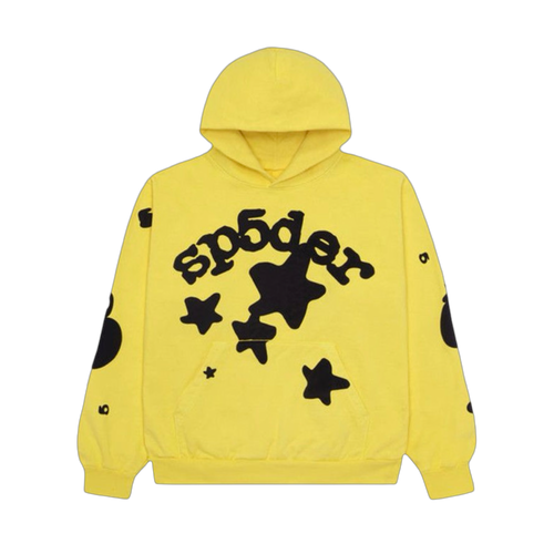 Sp5der Beluga Hoodie Yellow | Vintage Clothing Store Canada