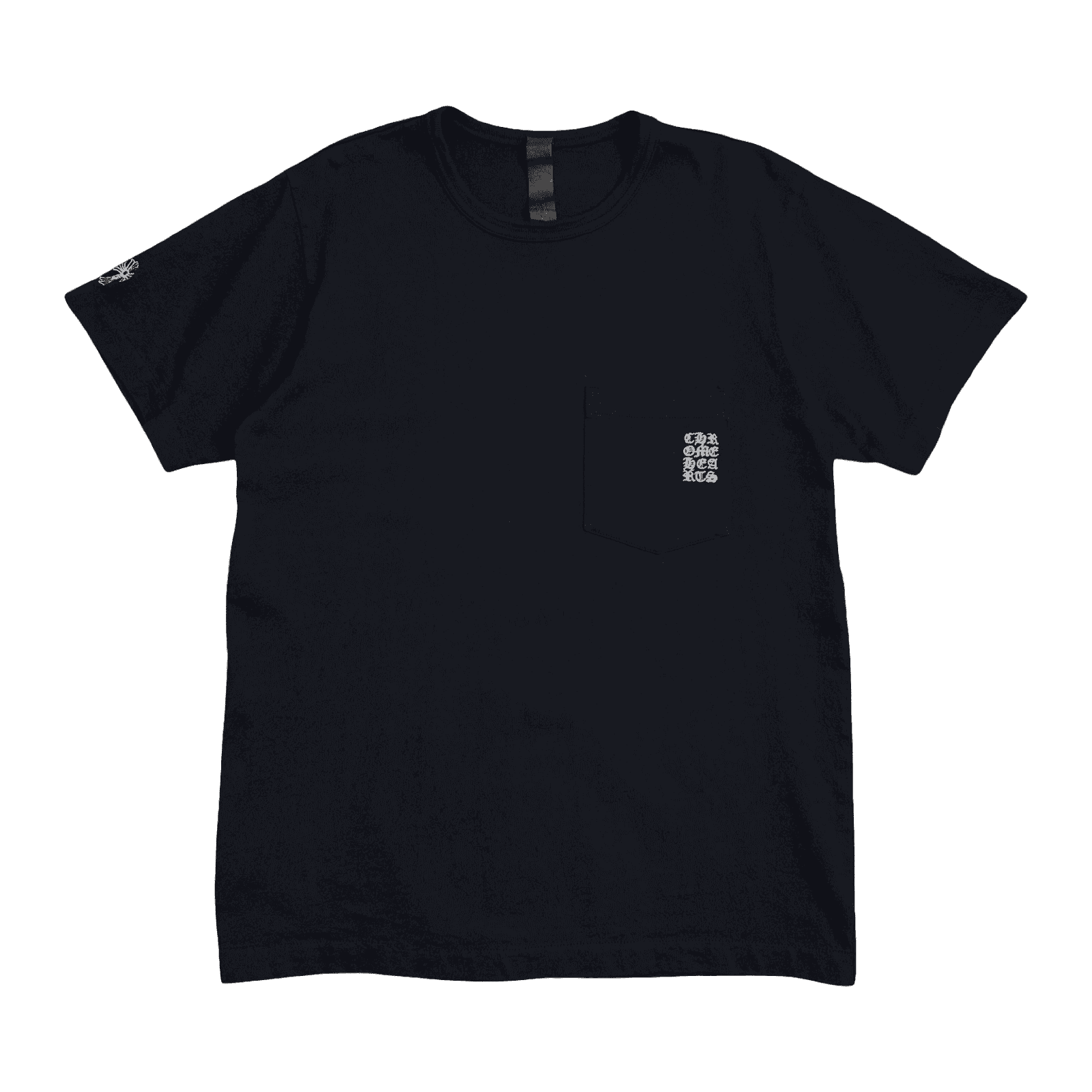 Chrome Hearts Embroidered Vertical Logo Pocket Tee Black