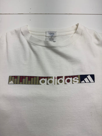 Vintage 90s Adidas Tee White