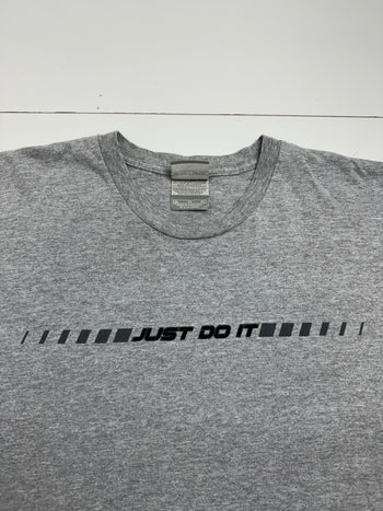 Vintage 2000s Nike Just Do It Tee Grey