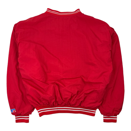 Vintage Chicago Blackhawks Pullover Windbreaker Jacket Red | Vintage Clothing Store Canada