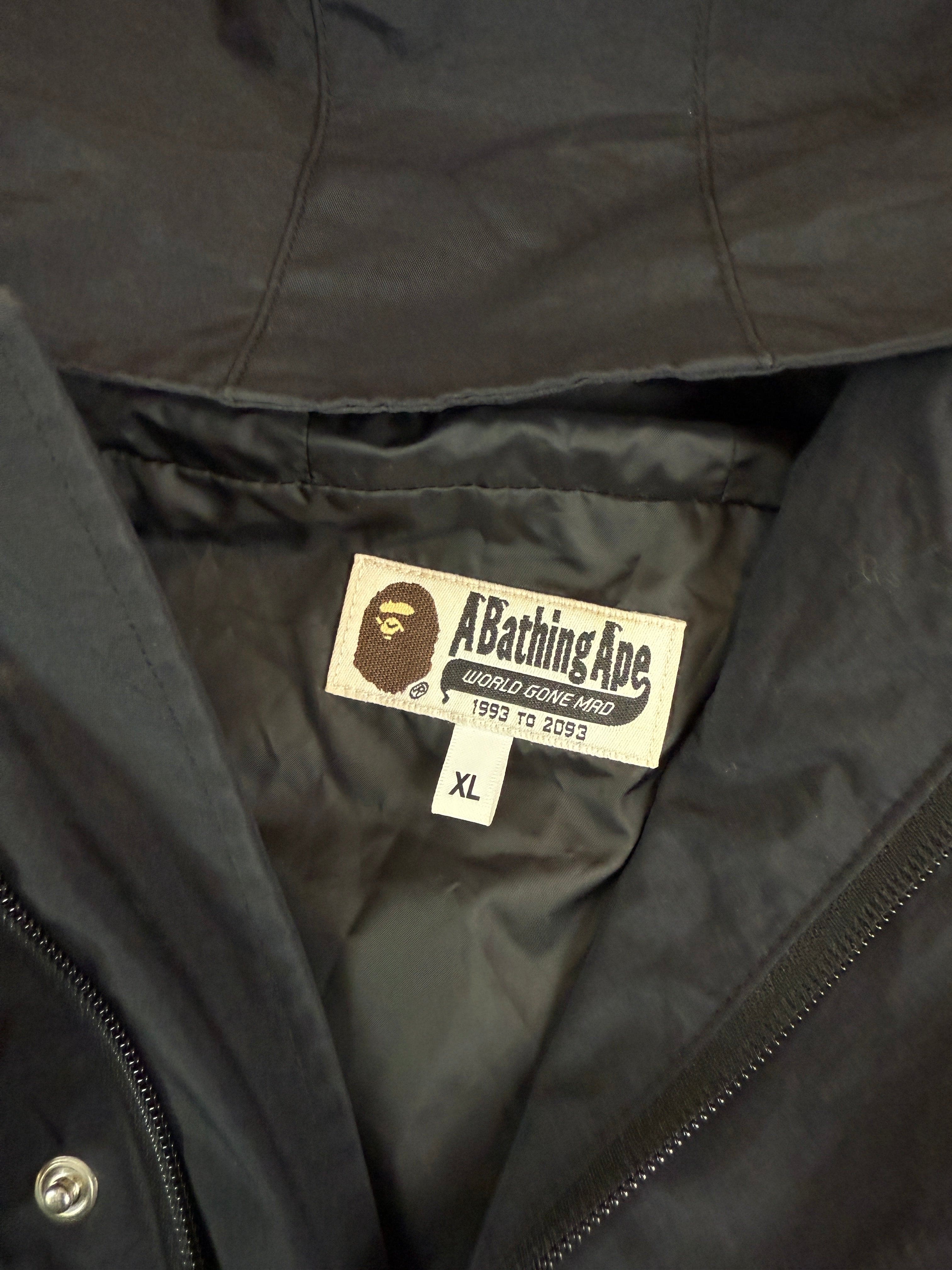 BAPE Shark Hooded Anorak Jacket Black (USED)