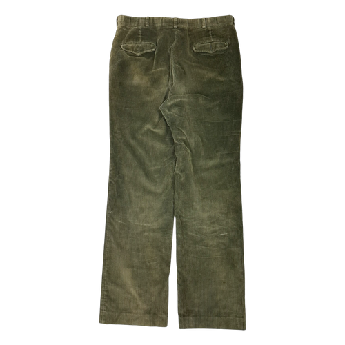 Vintage Lands End Distressed Corduroy Pants Green | Vintage Clothing Store Canada