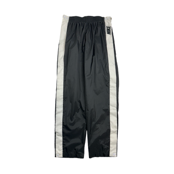 (L) Vintage 90s Nike Tear Away Track Pants Black