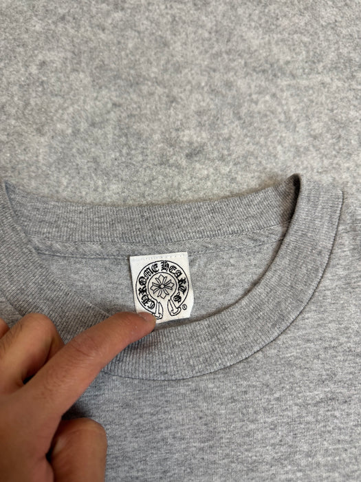 Vintage Chrome Hearts Big Scroll Tee Grey | Vitnage Clothing Store Canada