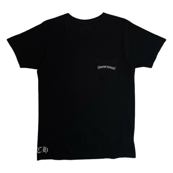 Chrome Hearts Scroll Floral Jumbo Cross Pocket Tee Black