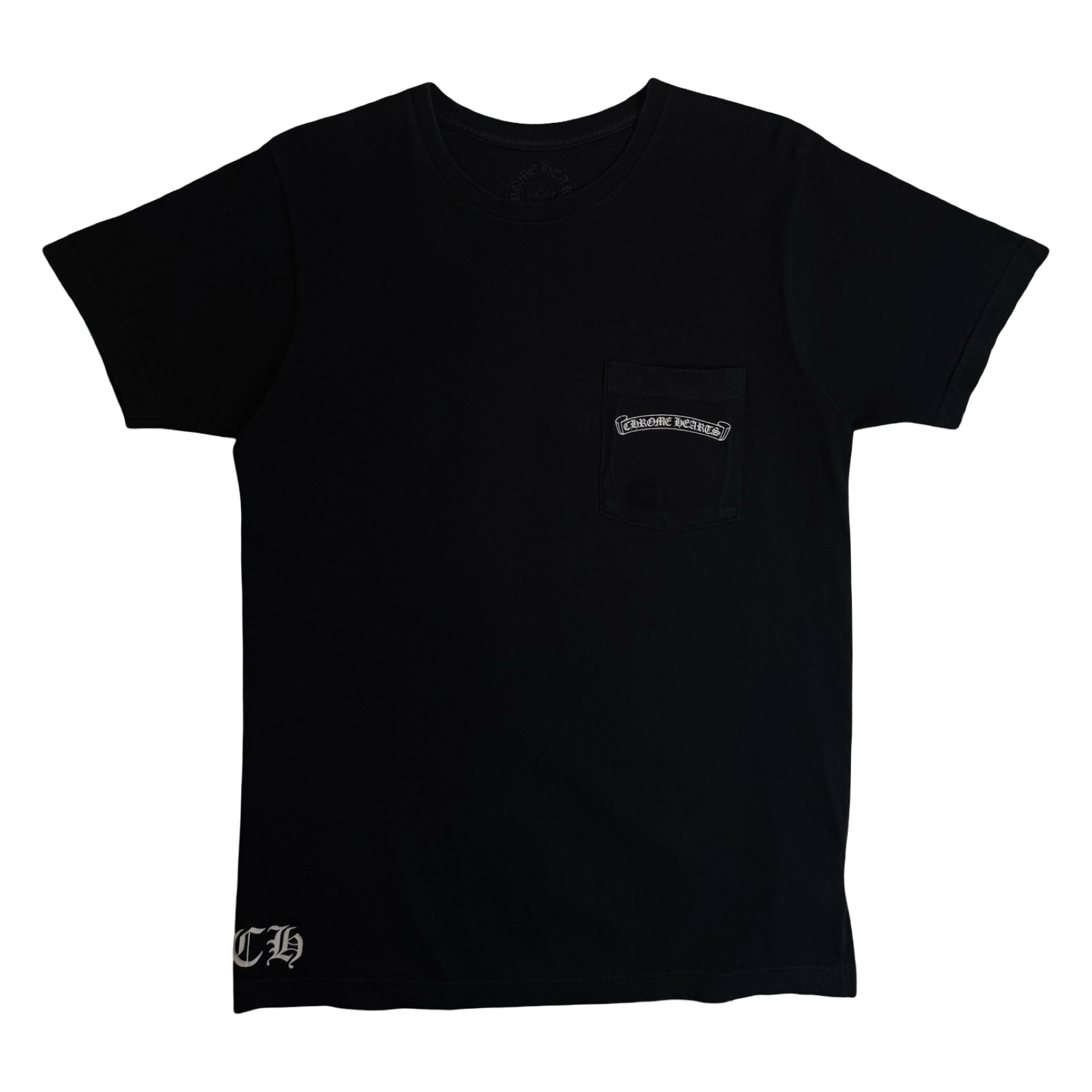 Chrome Hearts Scroll Floral Jumbo Cross Pocket Tee Black