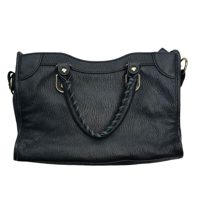 Balenciaga Metallic Edge Classic City Bag Black/Gold | Vitnage Clothing Store Canada