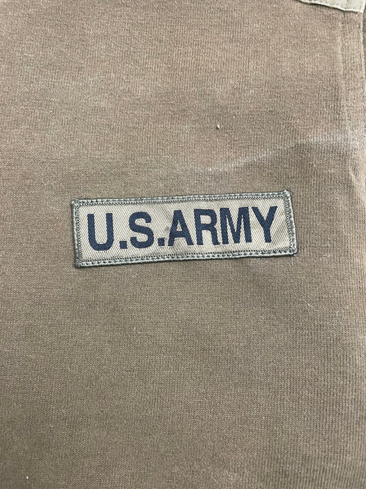 (S) Vintage U.S. Army Harley Davidson L/S Tee Brown | Vitnage Clothing Store Canada