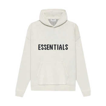 Fear Of God Essentials Knit Pullover Hoodie 'Buttercream'