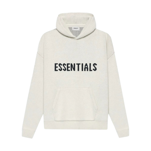 Fear Of God Essentials Knit Pullover Hoodie 'Buttercream' | Vintage Clothing Store Canada