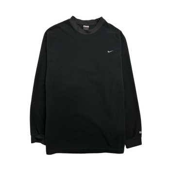 Vintage 2000s Nike Side Swoosh Fleece Sweatshirt Black