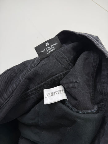 Pleasures Swallow Denim Jeans Black (USED)