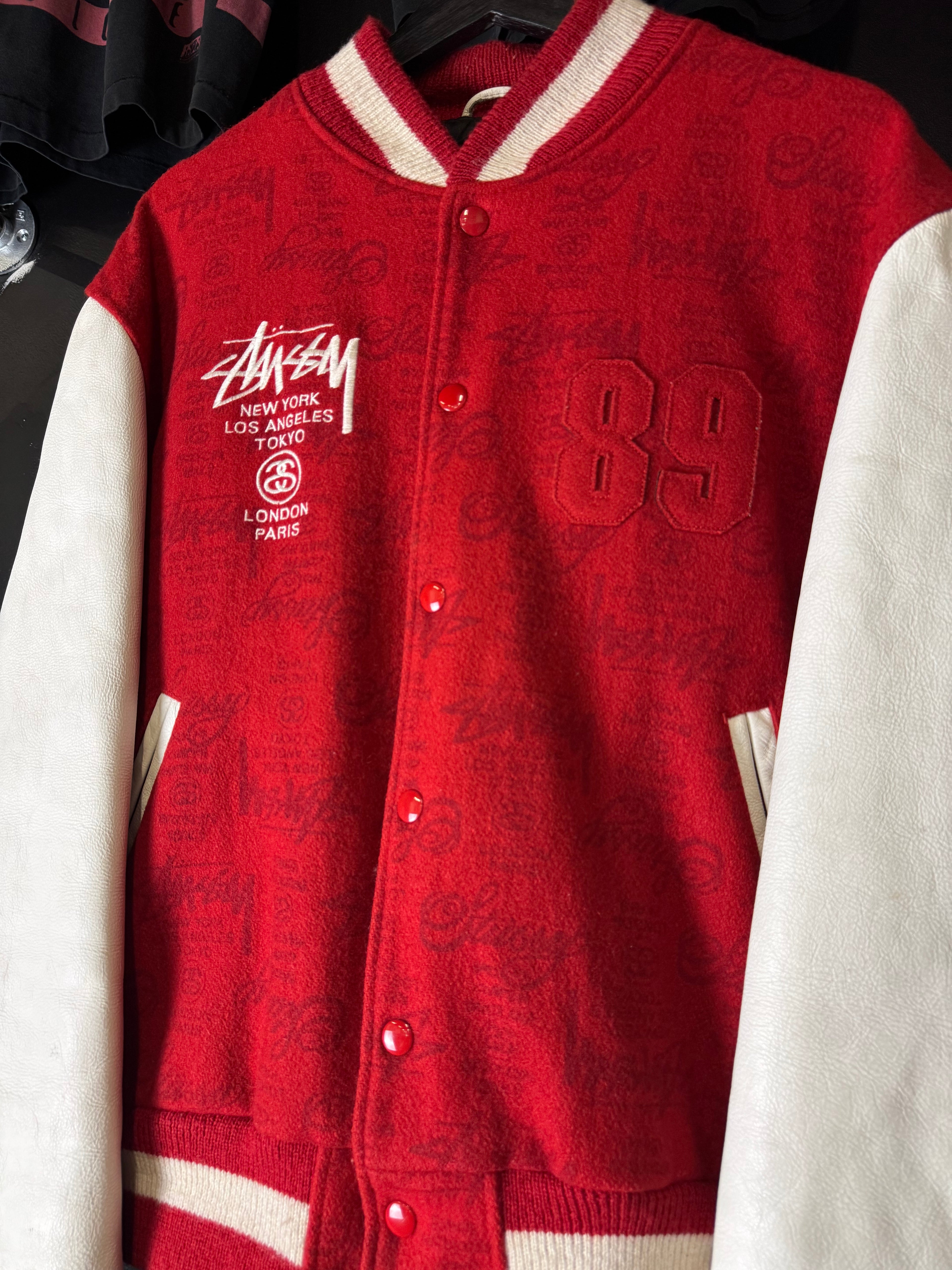 Vintage Stussy world tour varsity jacket #783/1000