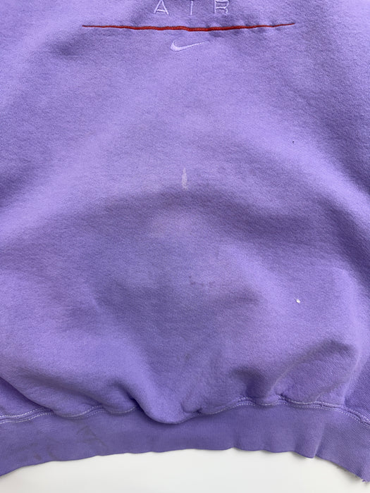 Vintage 1990s Nike Air Embroidered Sweatshirt Purple | Vitnage Clothing Store Canada
