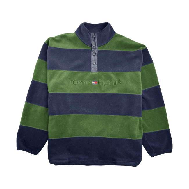 XL Vintage 90s Tommy Hilfiger Fleece Navy Olive