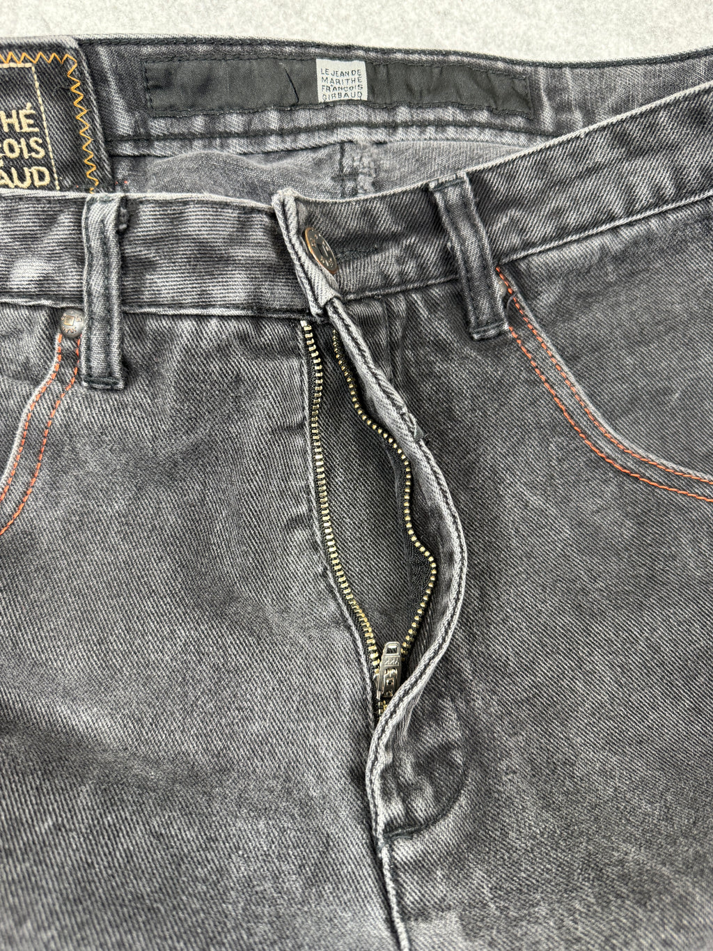 Marithé François Girbaud Panel Moto Cargo Denim Jeans (USED)