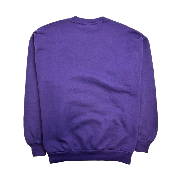 (XL) Vintage Charlotte Hornets Sweatshirt Purple | Vitnage Clothing Store Canada