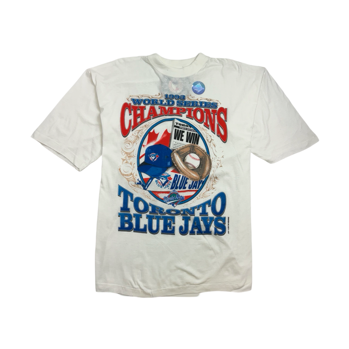 (M) Vintage '93 Toronto World Champs Tee White | Vitnage Clothing Store Canada