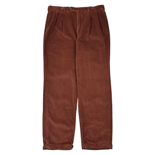 Vintage Majer Corduroy Pants Dark Brown | Vintage Clothing Store Canada