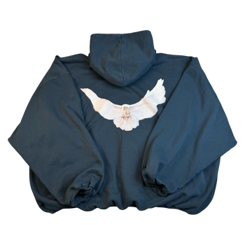 Yeezy Gap Dove Hoodie Dark Blue (USED)