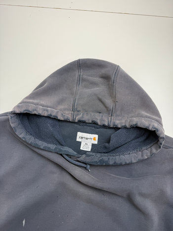 Vintage 2000's Carhartt Pullover Hoodie Faded Navy