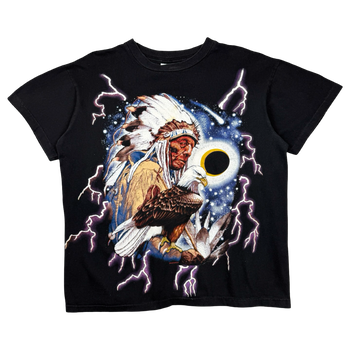 Vintage American Thunder Lightning Chief Tee Black