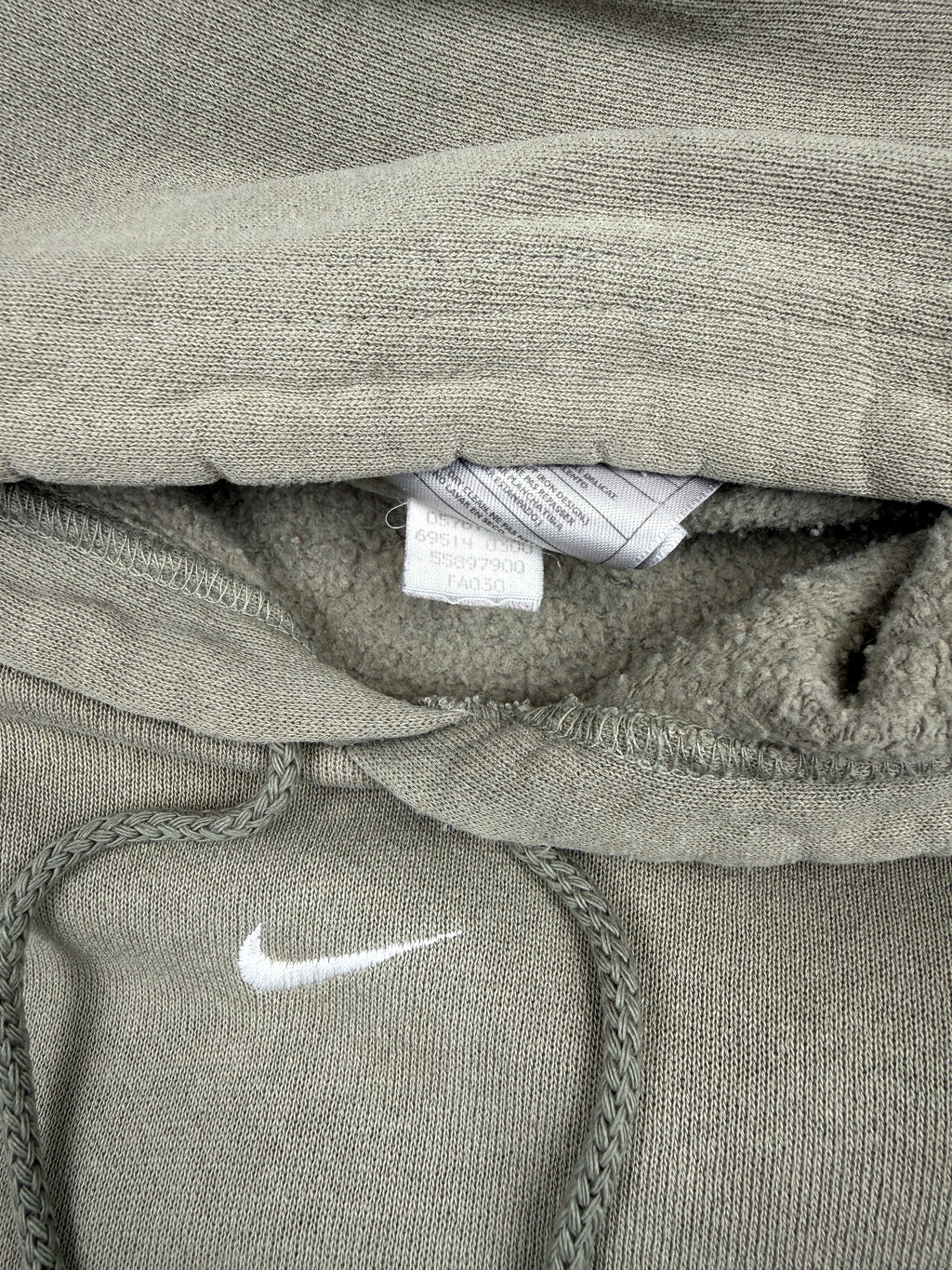 Vintage Nike Mid Swoosh Hoodie Light Pistachio