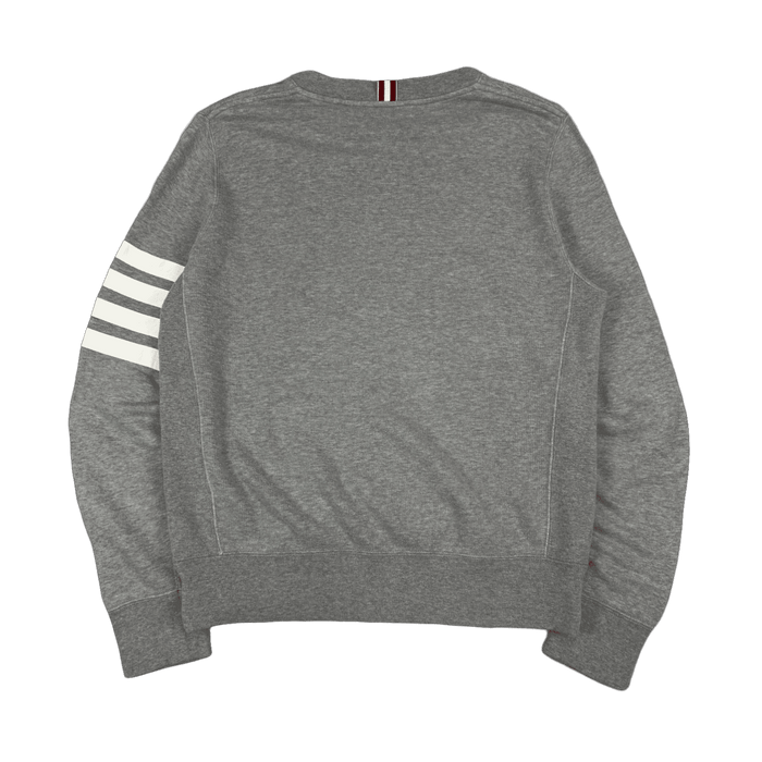 Thom Browne 4-bar Striped Sweatshirt Gray (USED) | Vitnage Clothing Store Canada