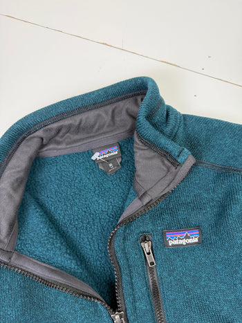 Women's Patagonia Better Sweater Quarter Zip Fleece Green