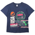 Vintage 1992 USA Basketball World Tour Tee Navy