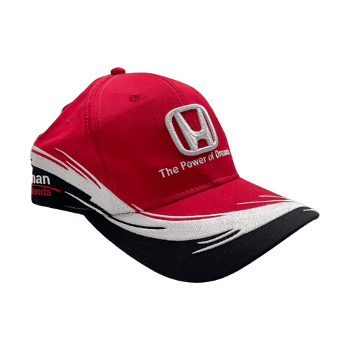 Vintage NHL Honda Strapback Hat Red | Vintage Clothing Store Canada